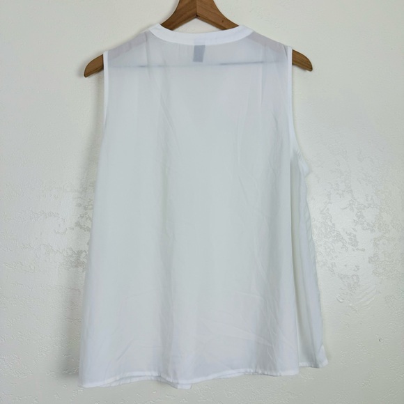 Emery Rose | sheer v neck tank top | XL - Picture 6 of 8